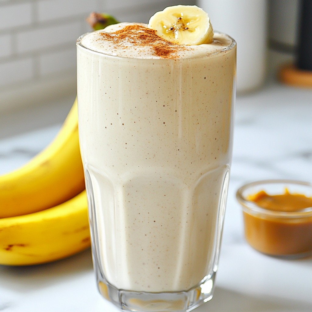 Vanilla Cinnamon Protein Smoothie Energetic and Tasty