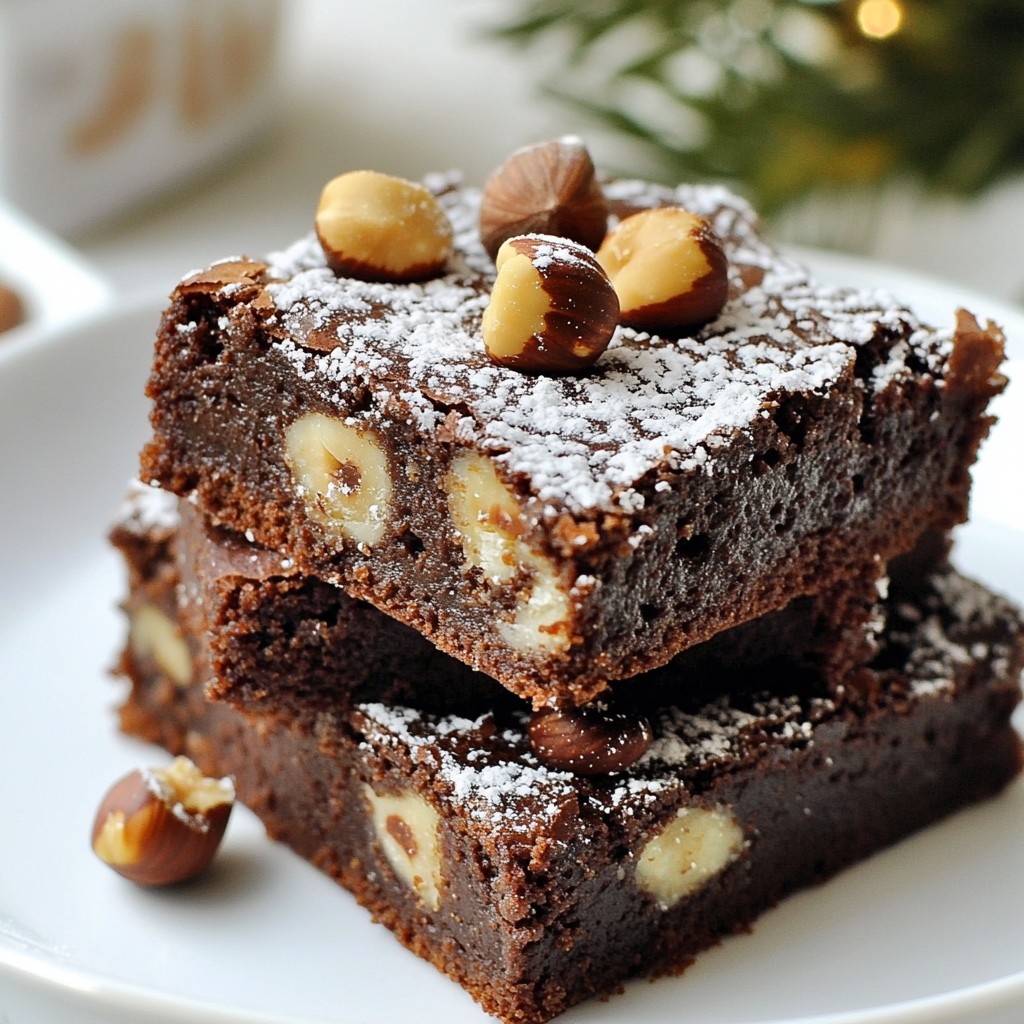Chocolate Hazelnut Spread Brownies Irresistible Treat