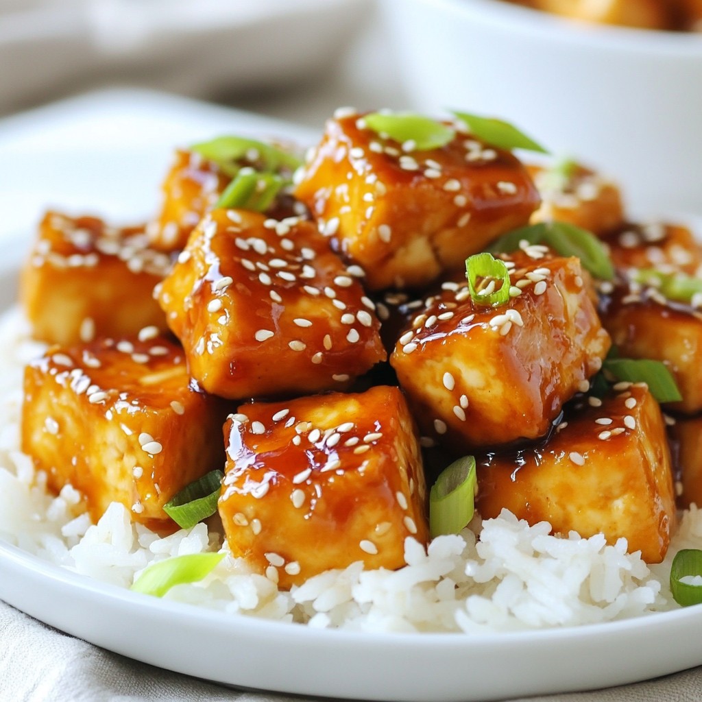 Honey Garlic Sesame Tofu Savory Flavorful Delight