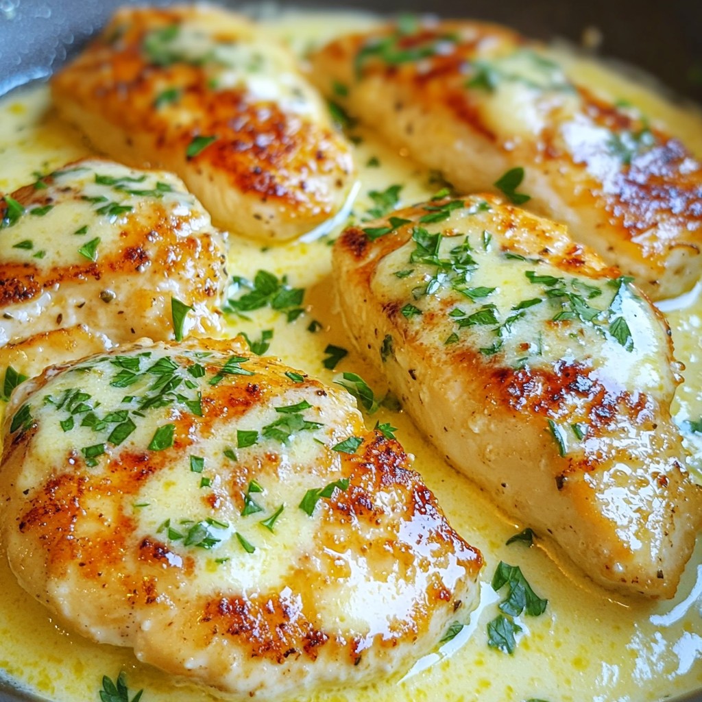 Creamy Garlic Parmesan Chicken Skillet Delight