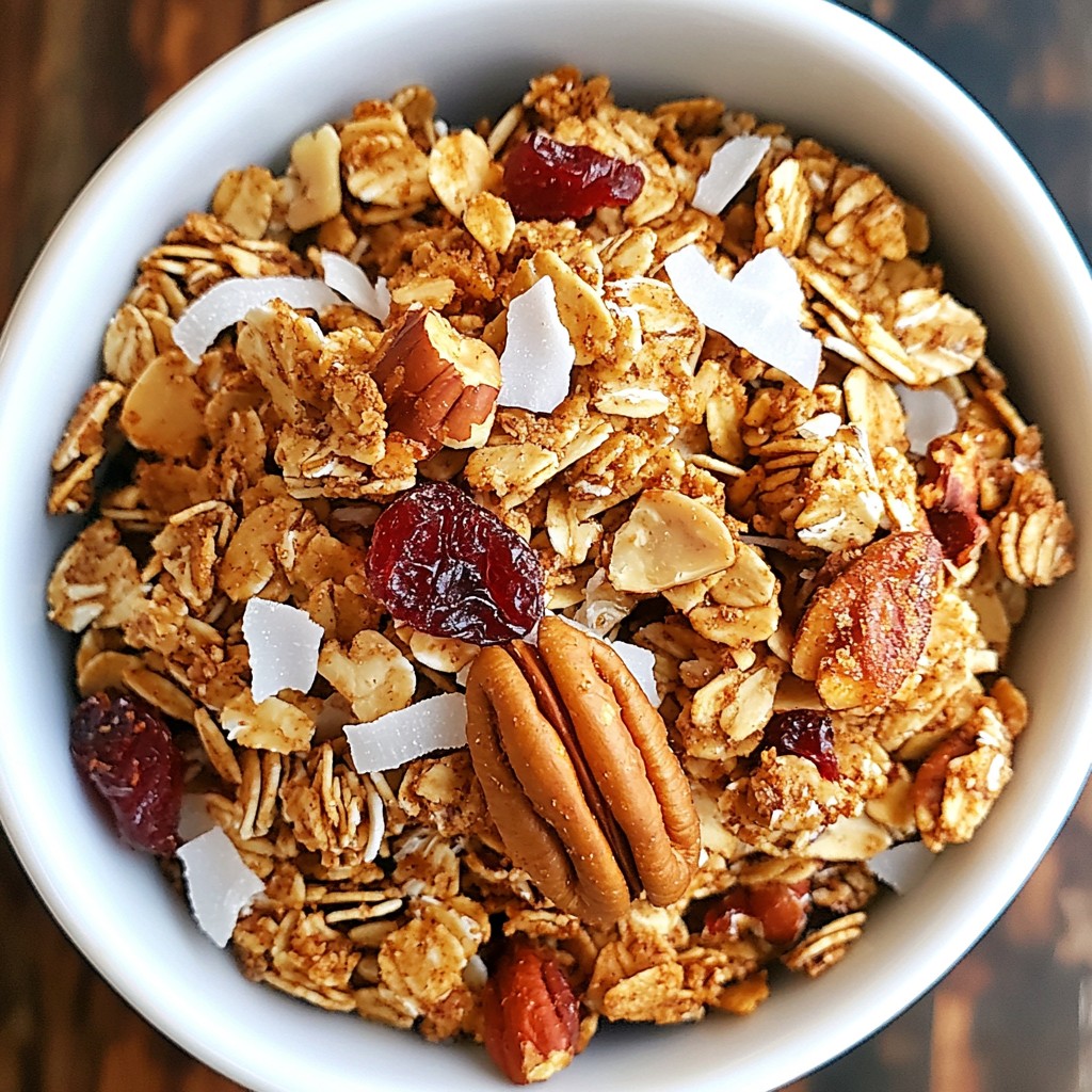 Spiced Maple Pecan Granola Tasty and Simple Recipe