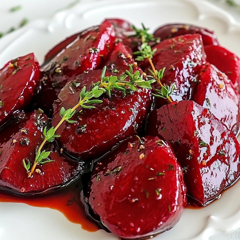 Tangy Quick Side Dish Balsamic Roasted Beets Delight