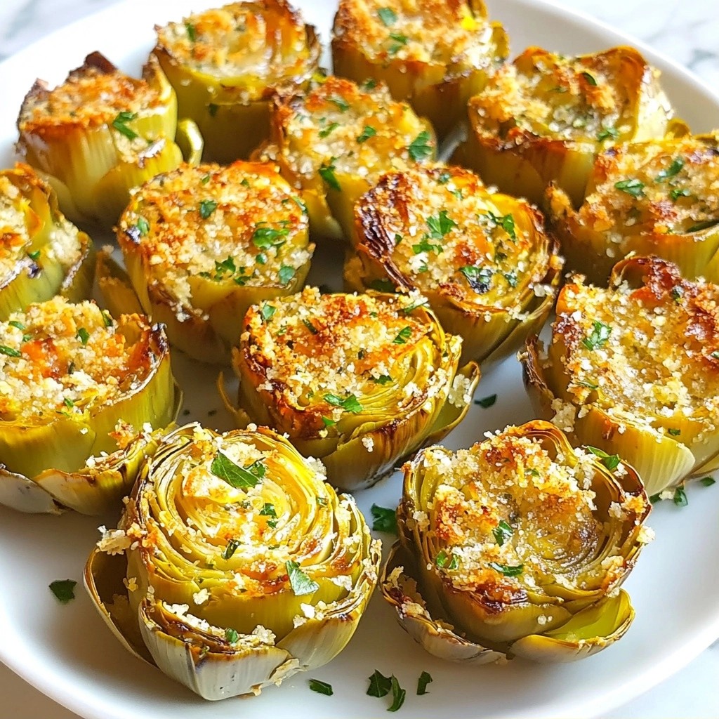 Crispy Easy Side Dish Lemon Herb Artichokes Recipe