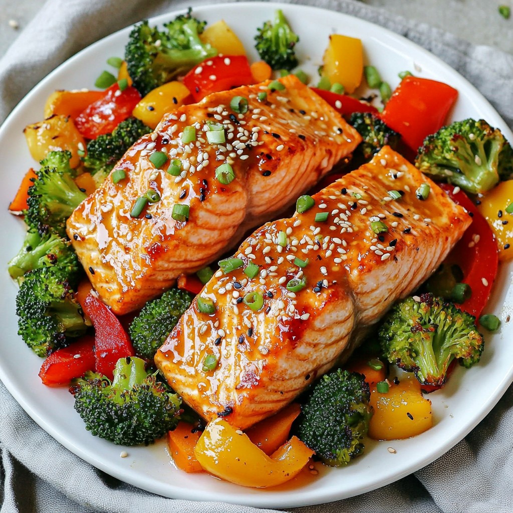 Sheet-Pan Sesame Ginger Salmon Easy Weeknight Meal