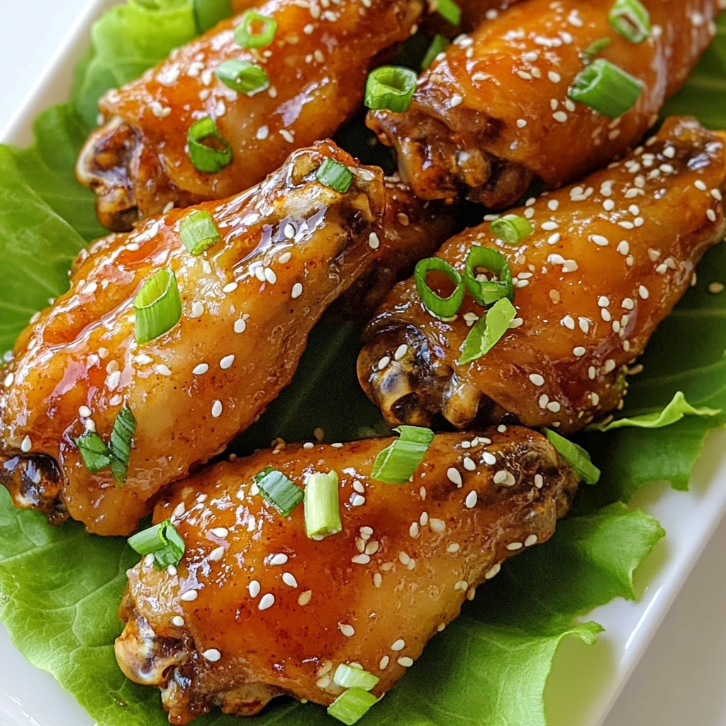 Sticky Sesame Garlic Chicken Wings Delightful Dish