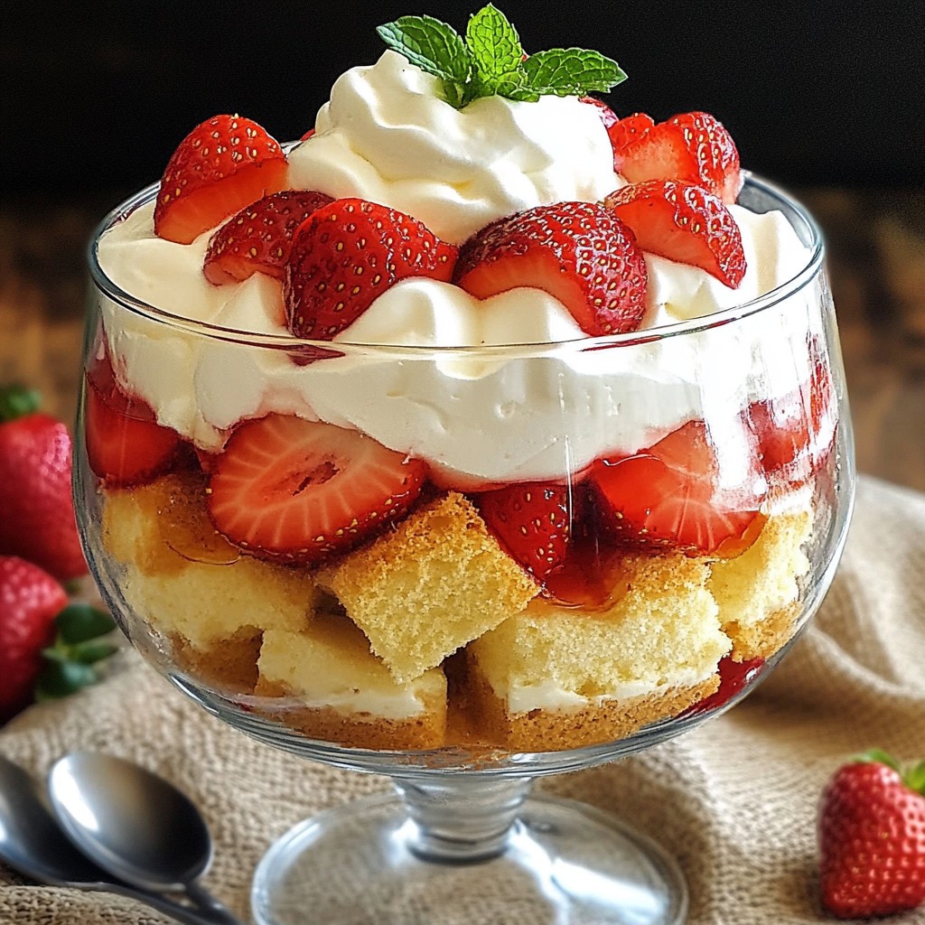 Strawberry Shortcake Trifle Irresistible Layered Delight