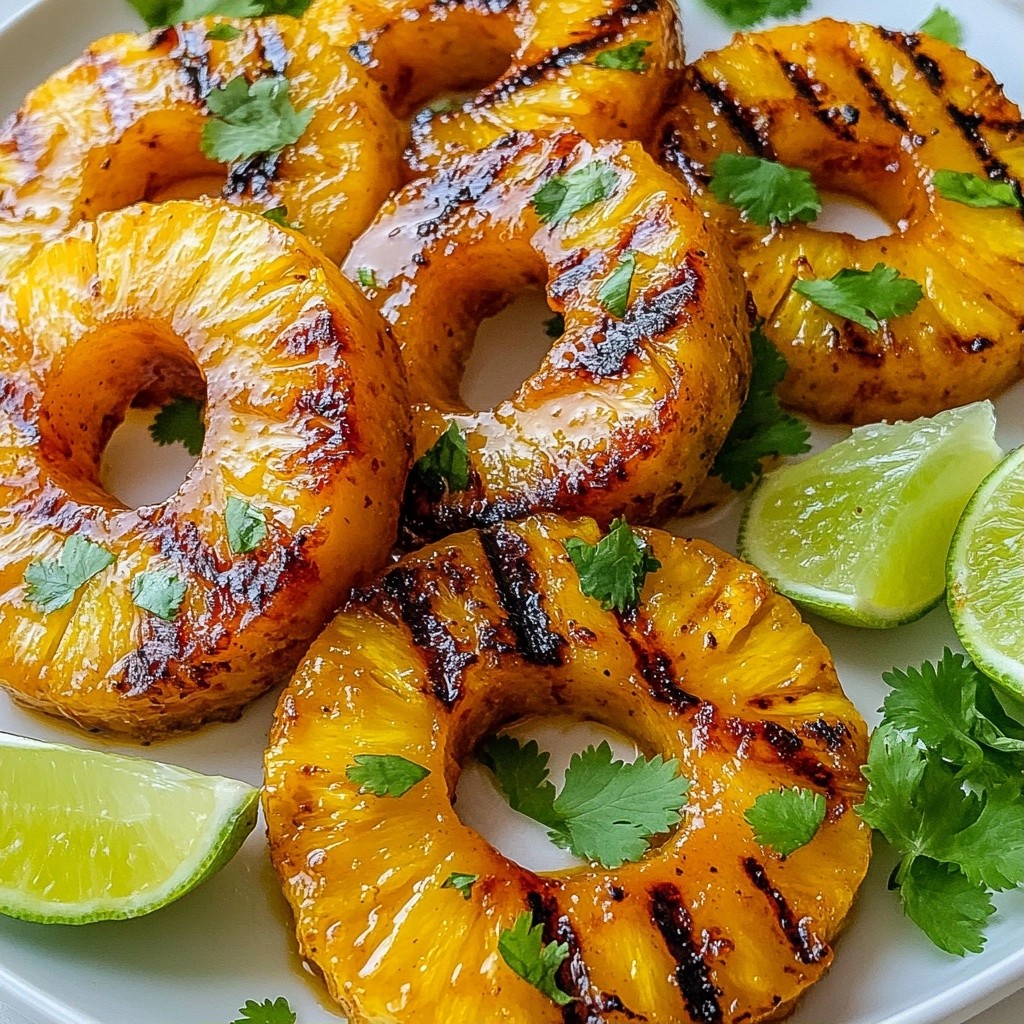 Spicy Easy Side Dish Chipotle Lime Grilled Pineapple